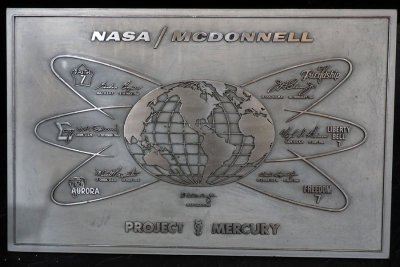 Plaque for the Mercury Space Program