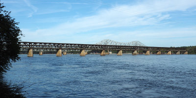 The Old Railroad Bridge and the O'Neal bridge (Route 72) over the Tennessee river
