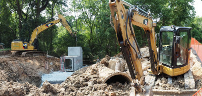 Panorama - Waste Weir reconstruction