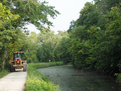 August 27th - Construction vehicle after it passed me by