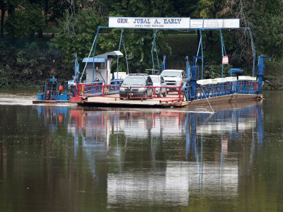 The Jubal A. Early crossing the Potomac at Whites Ferry