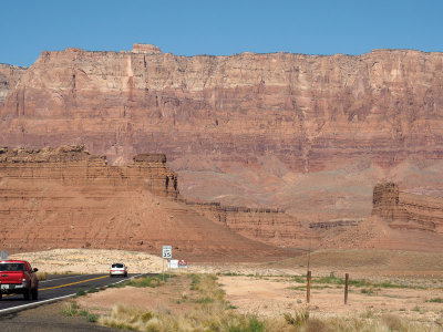 Heading towards Vermillion Cliffs on US Route 89A in Arizona