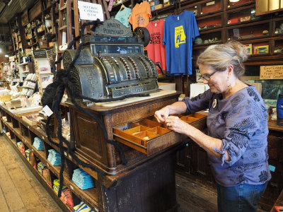 The cash register at Harrison Brothers Hardware store, Huntsville, AL