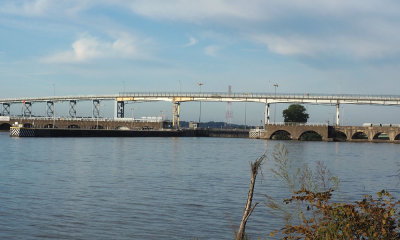 Entrance to the lock at Wilson Dam on the Tennessee river