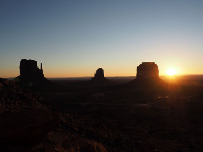 Sunrise at Monument Valley