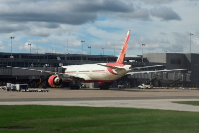 Air India Boeing 777 at Dulles airport