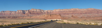 Panorama (Best viewed in ORIGINAL size) - Vermillion Cliffs on US Route 89A in Arizona