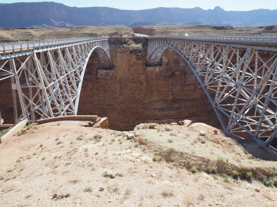 Navajo bridge and replacement, Marble Canyon, AZ