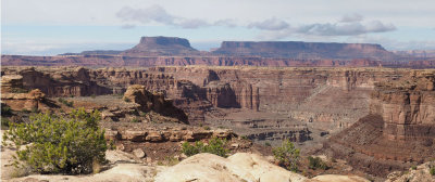 Panorama (Best viewed in ORIGINAL size) - From Slickrock Trail, Needles District, Canyonlands NP