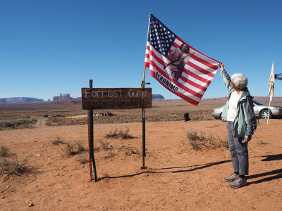 Where Forrest Gump finished his cross-country run, Monument Valley