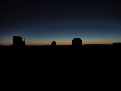 Sunrise continues, seen from our hotel room, Monument Valley