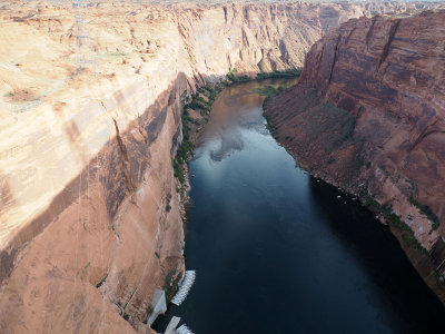 The Colorado river beyond the Glen Canyon Dam