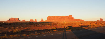 (Best viewed in ORIGINAL size) - Desert Sunset landscape on the way to Monument Valley