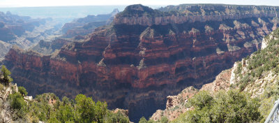 Panorama (Best viewed in ORIGINAL size) - Transept Canyon from Bright Angel Point, North Rim, Grand Canyon