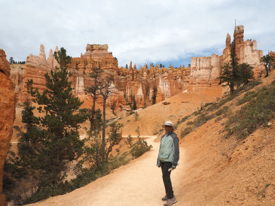 On the bottom of the canyon at Bryce Canyon NP