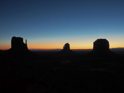 Sunrise continues, seen from our hotel room, Monument Valley
