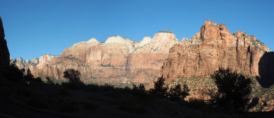 Panorama (Best viewed in ORIGINAL size) - After exiting the Zion-Mount Carmel tunnel