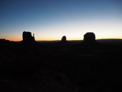 Sunrise continues, seen from our hotel room, Monument Valley