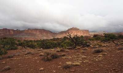 Sunshine breaks through at Capitol Reef NP