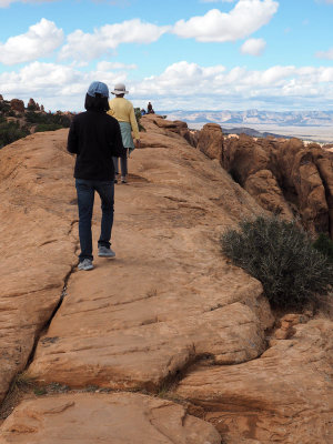 On the Devil's Garden trail in Arches NP