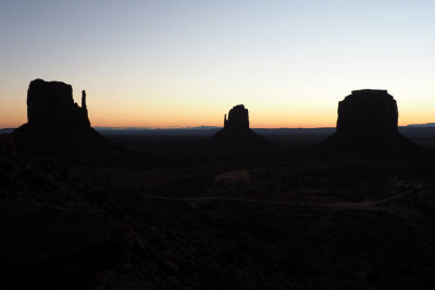 Sunrise continues, seen from our hotel room, Monument Valley