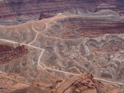 Dirt roads within Dead Horse Point State Park, UT