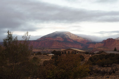 Morning scene from hotel in Torrey, UT