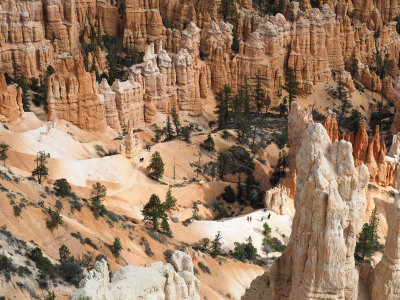People within Bryce Canyon