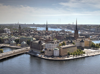 Old town from City Hall (Stadshuset) tower