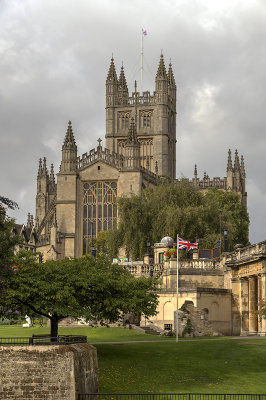 Abbey from riverside walk