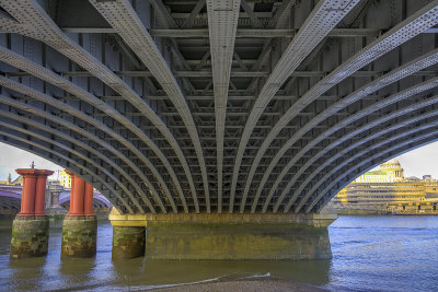 Underneath Blackfriars Bridge
