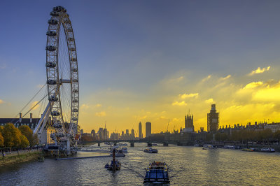 London Eye and River Thames