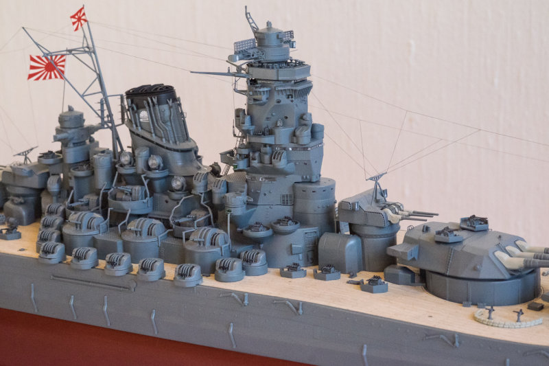 Her Tamiyas nye 1:350 skala Yamato, verdens strste slagskip med god margin