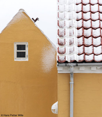 Houses With Early Spring Snow (2587-2)