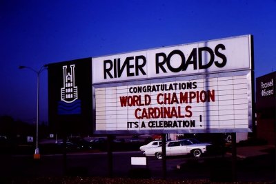 River Roads Mall marquee sign (1982) 