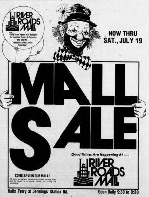 River Roads Mall sale newspaper ad (1980) 