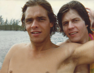 With Scott Hann waterskiing in Fort Lauderdale, 1981
