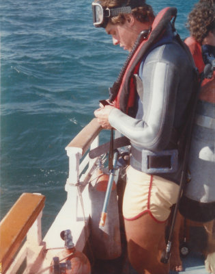 Diving off the FL Keys, 1981