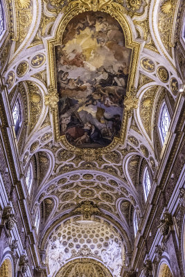 Baroque ceiling in Chiesa di San Luigi dei Francesi