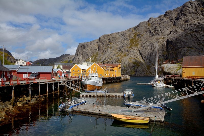 Nusfjord harbour