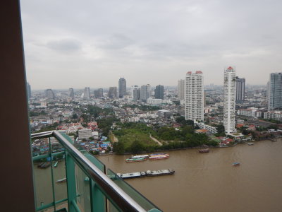 View from my balcony on the 32th floor. Hotel Chatrium