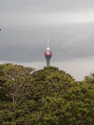 Lotus tower seen from my hotel.