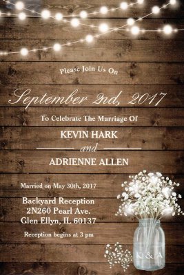 Kevin & Adrienne Reception September 2017