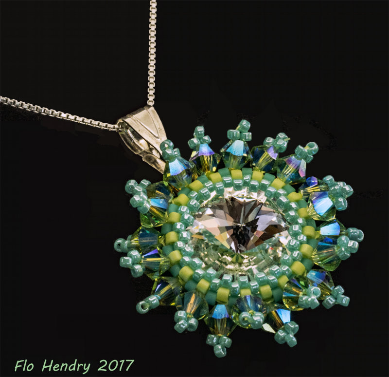 Bezel Swarovski Crystal pendant