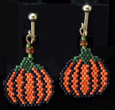 Pumpkin Earrings - sold