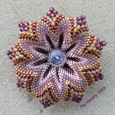 Surfin' Around the Waves - Peyote Pendant