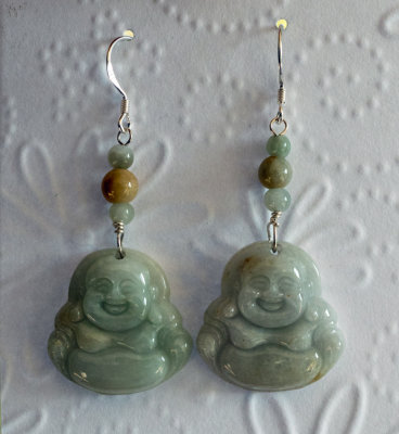 Buddha Jade Earrings