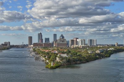 Tampa with Harbor Island in forefront