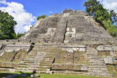 High Temple at Mayan Ruins, Lamanai,Belize (110 ft high)