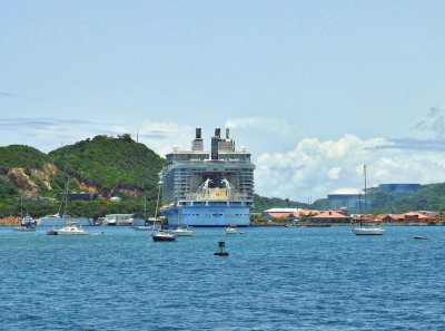 Oasis of the Seas docked in Crown Bay
